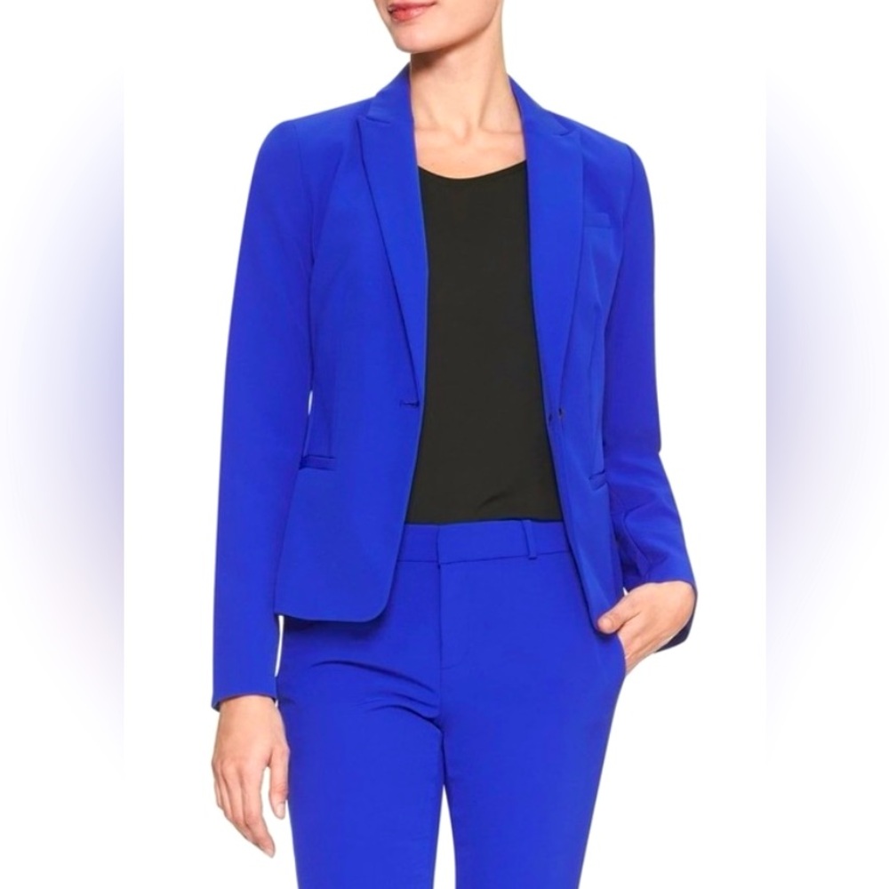 Pleated Banana Republic Cobalt Blazerr